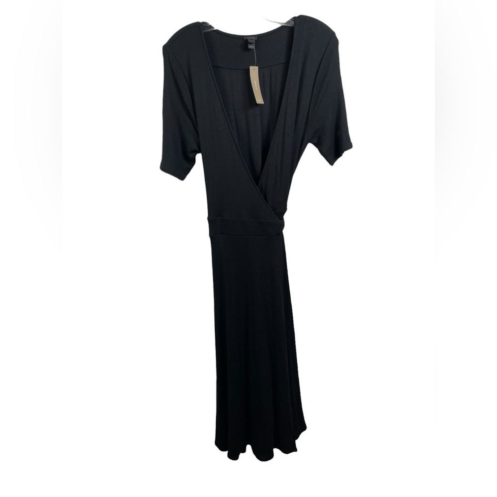 NWT J.Crew Knit Wrap Midi Dress - Picture 2 of 5